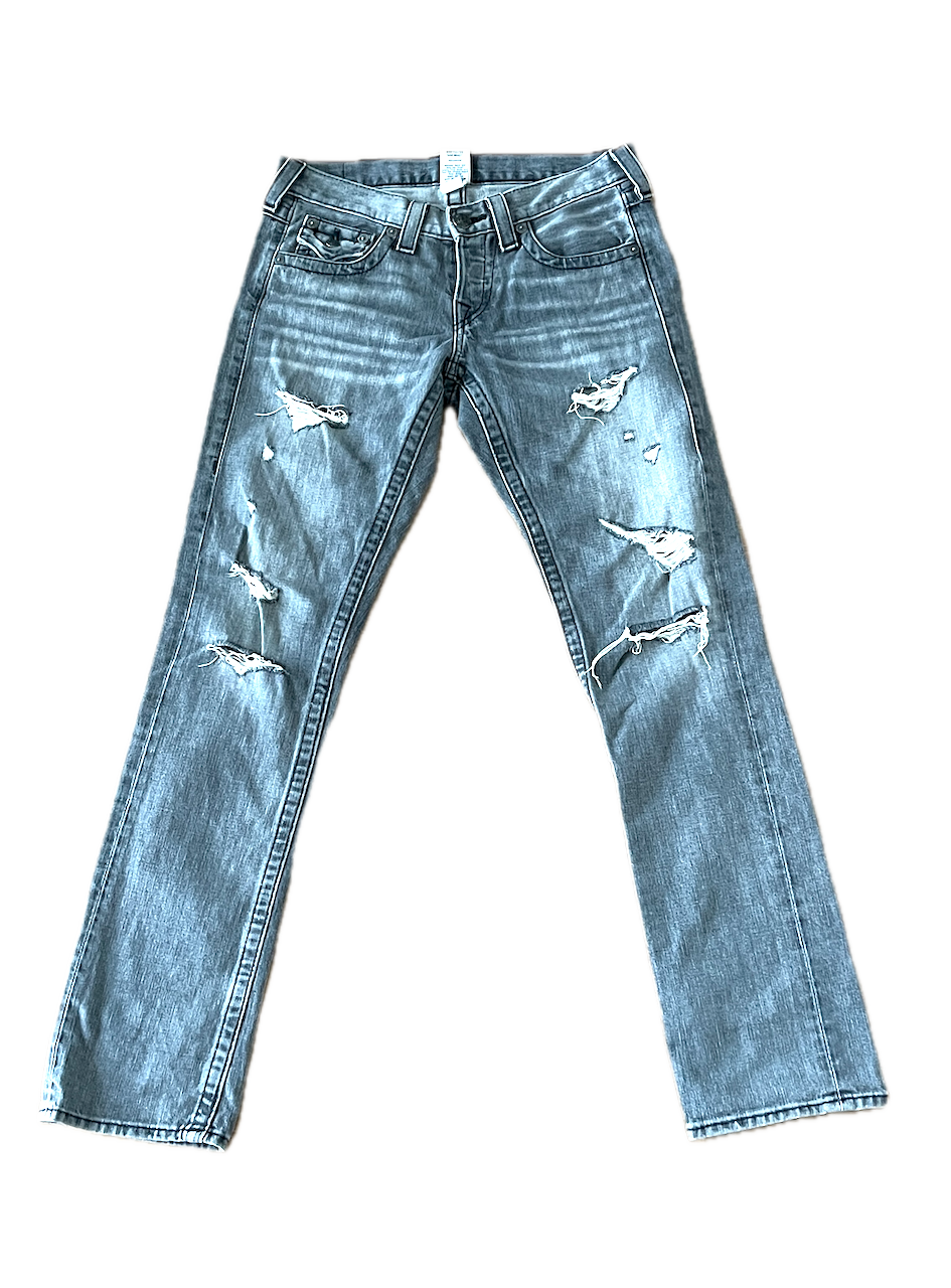 True Religon Ripped Jeans - XS/26