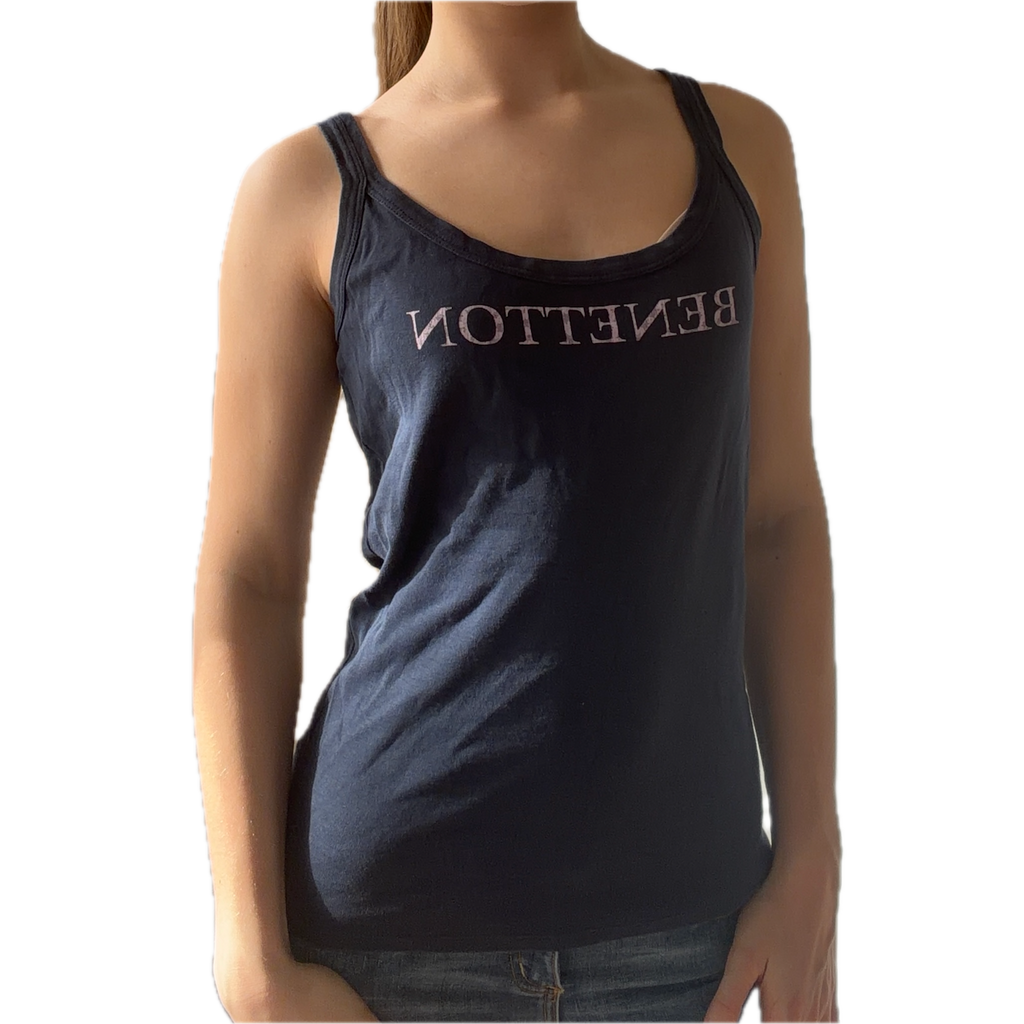 Top Benetton Marineblau - S