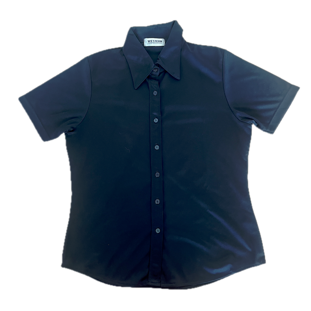 Basic kurzes Hemd Schwarz - S/M