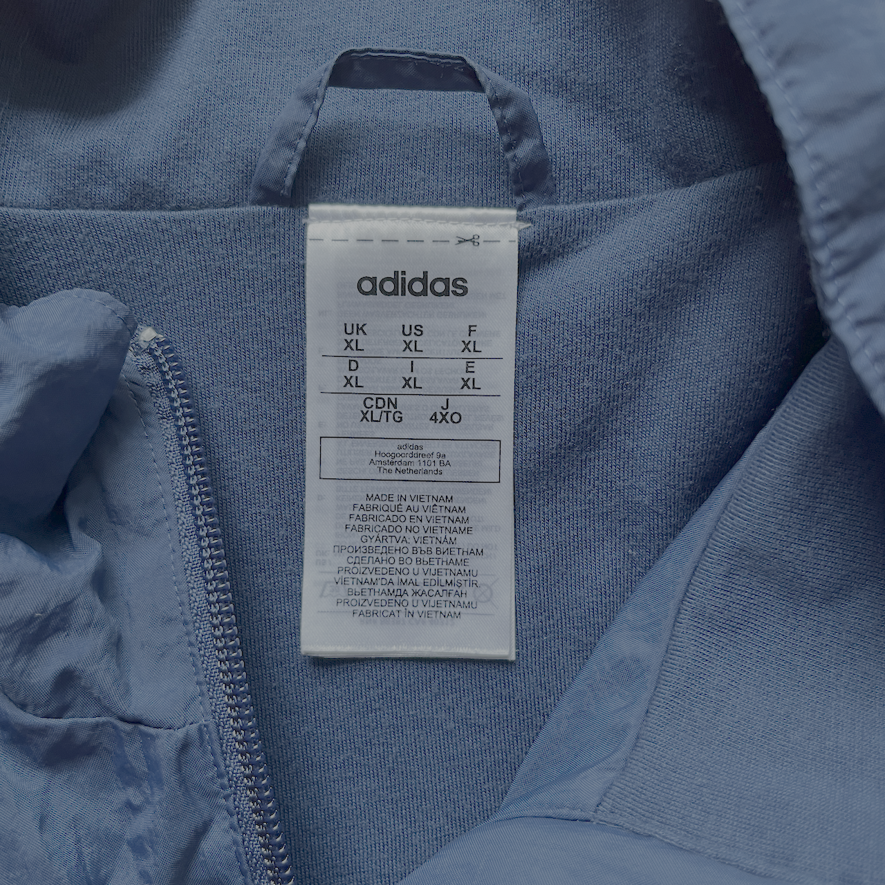 Adidas Jacke Windbreaker Blau - XL