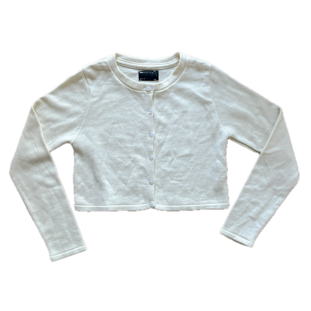 Strickjacke/Cardigan Buttergelb - S