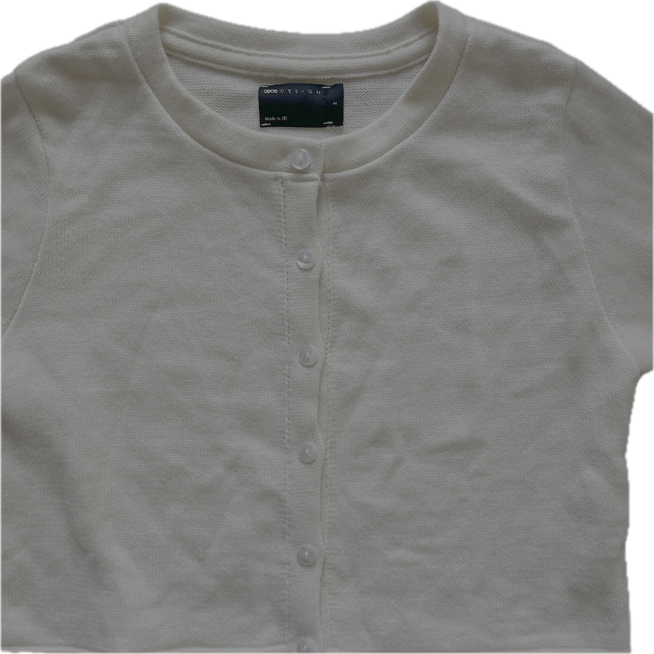 Strickjacke/Cardigan Buttergelb - S