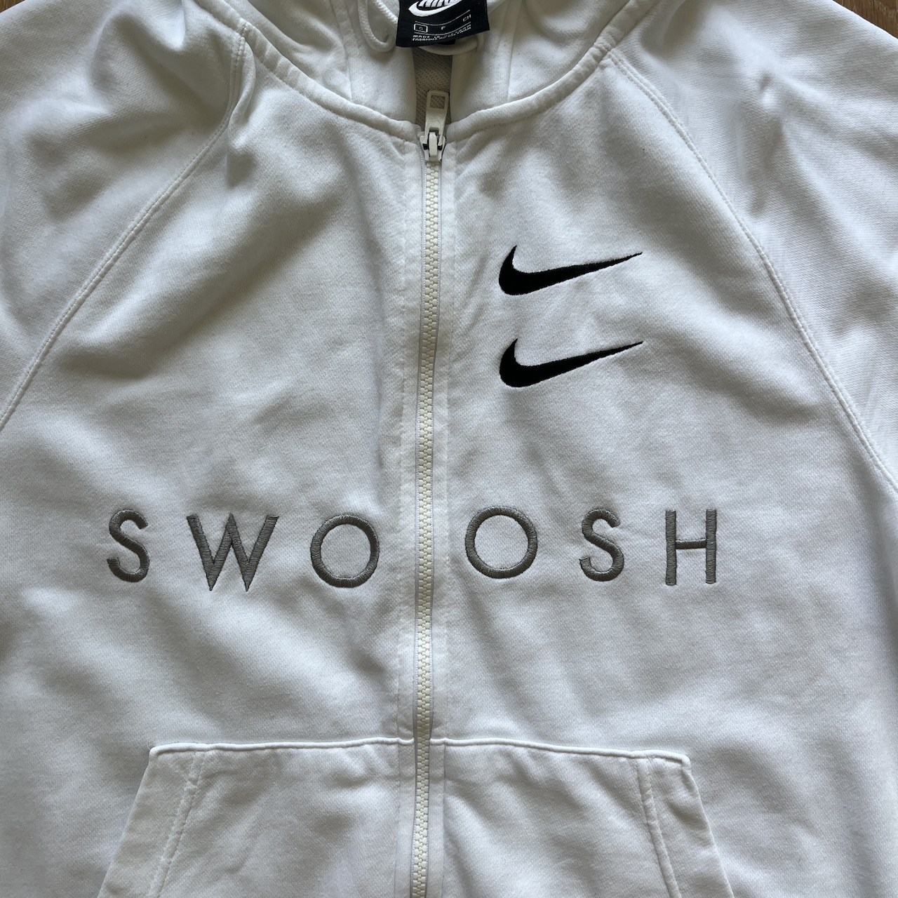Jacke Swoosh weiss - S