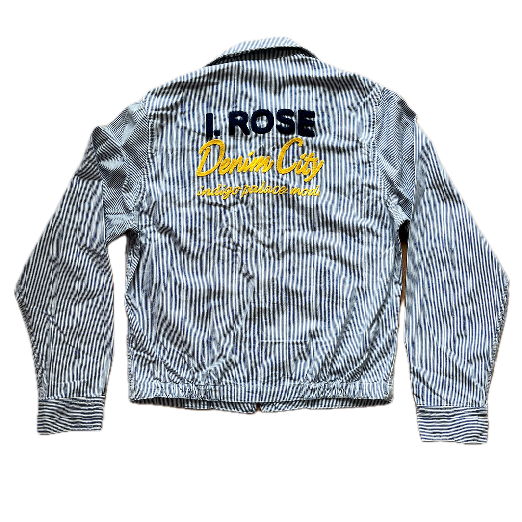 Gestreifte Jacke weiss/blau - S