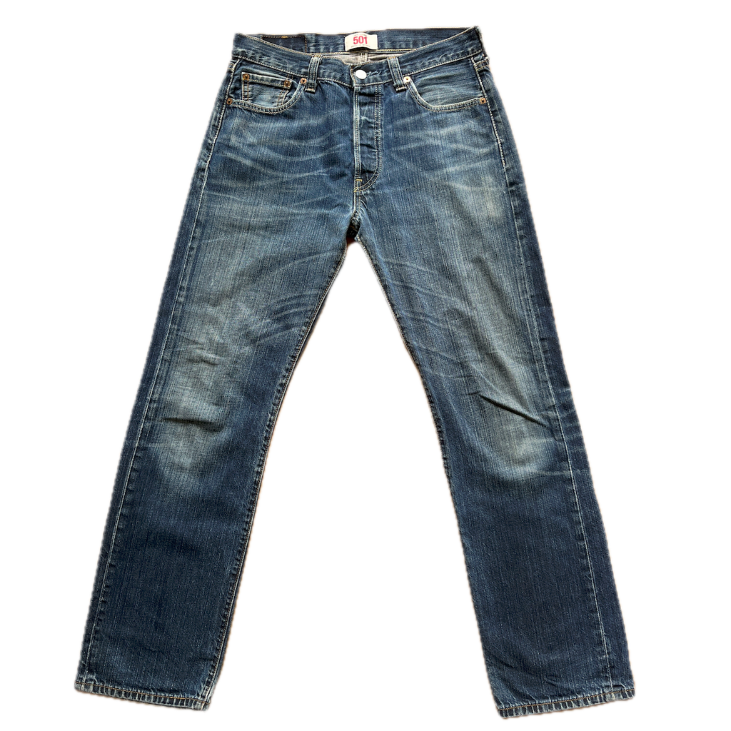 Levis Jeans 501 Straight Leg Button Fly 30/30 Lowwaist - S