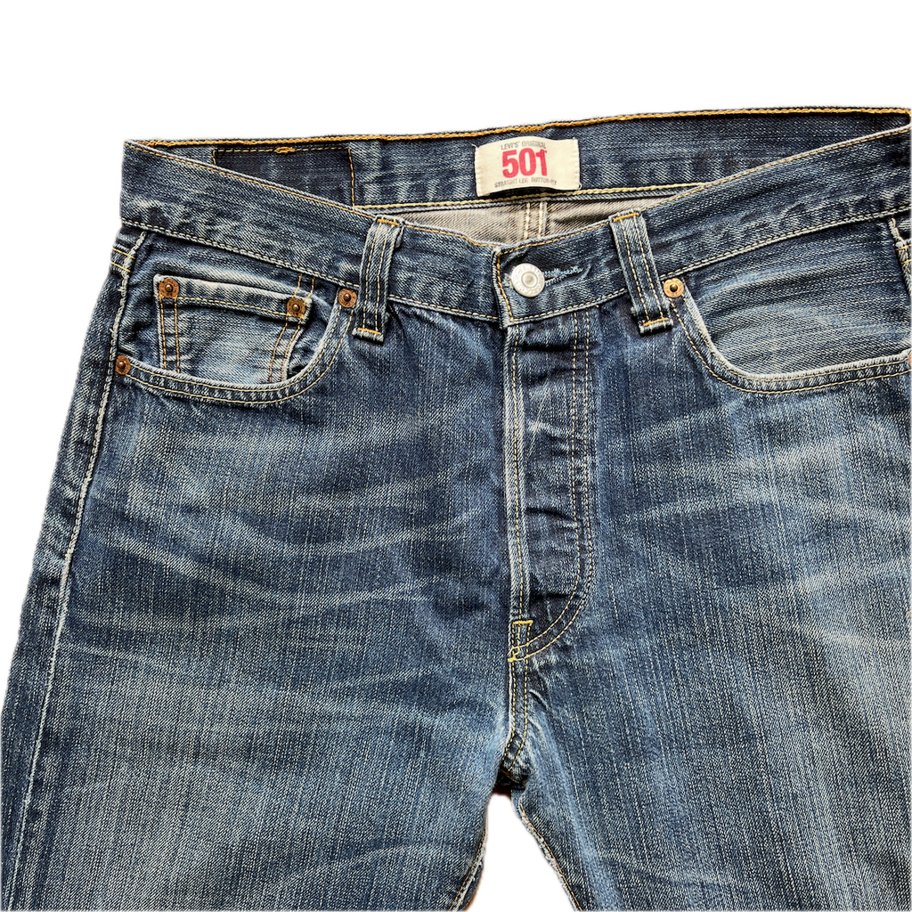 Levis Jeans 501 Straight Leg Button Fly 30/30 Lowwaist - S