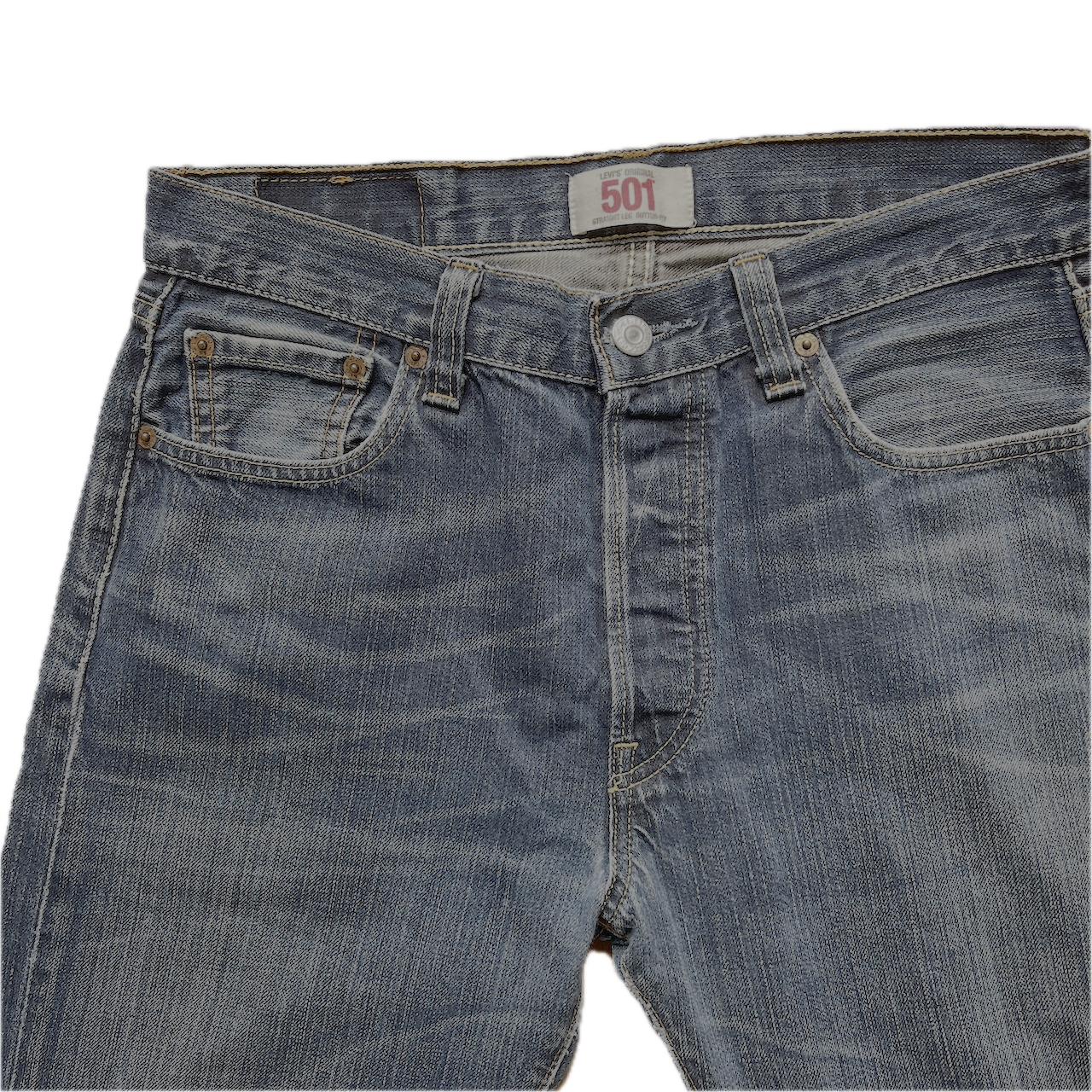 Levis Jeans 501 Straight Leg Button Fly 30/30 Lowwaist - S