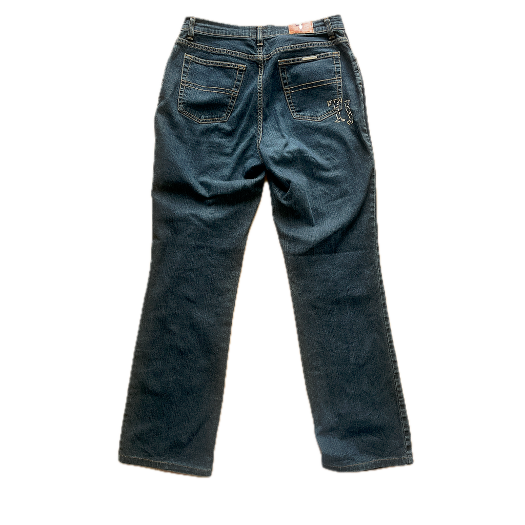 Trussardi Jeans Schlaghose Glitzer - S