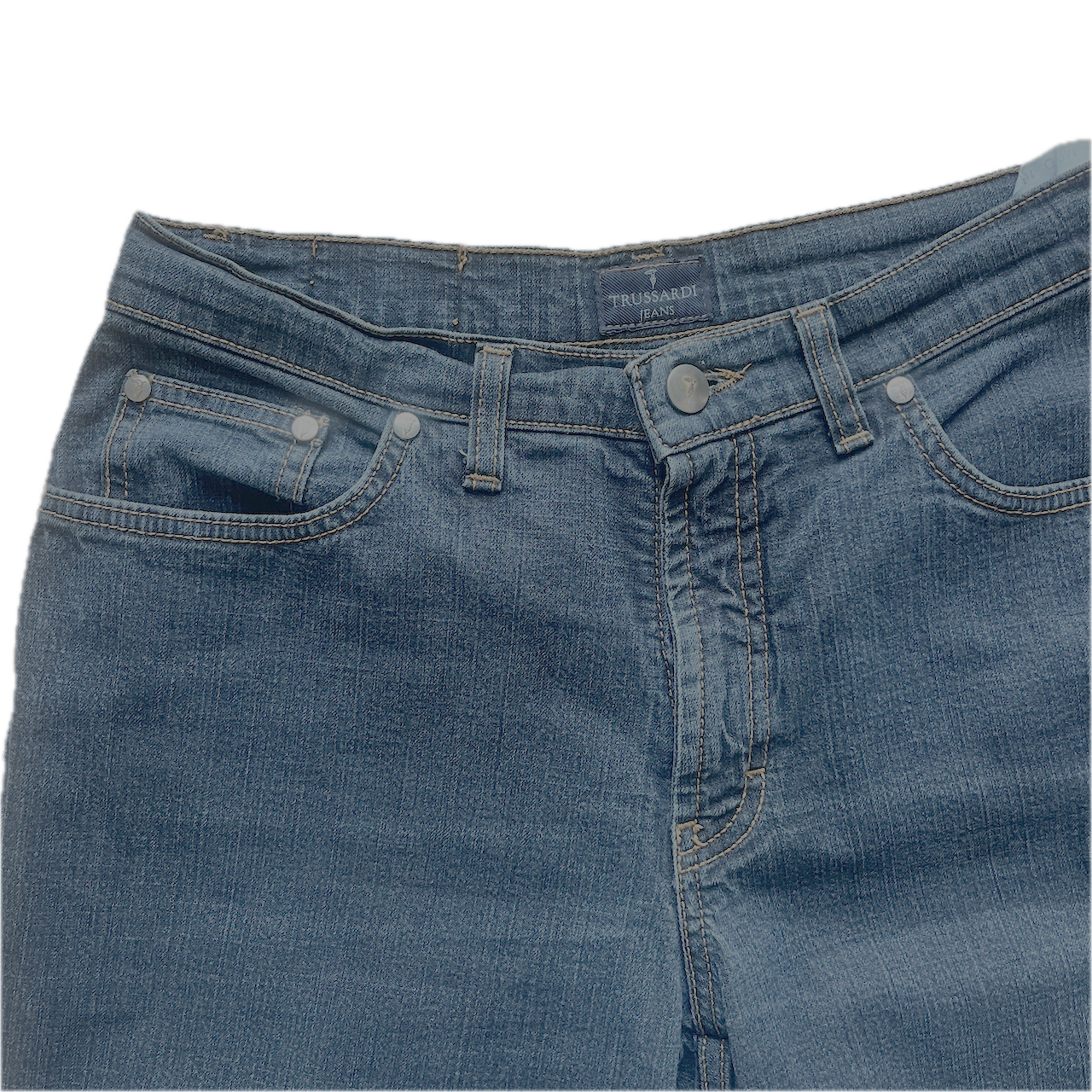Trussardi Jeans Schlaghose Glitzer - S