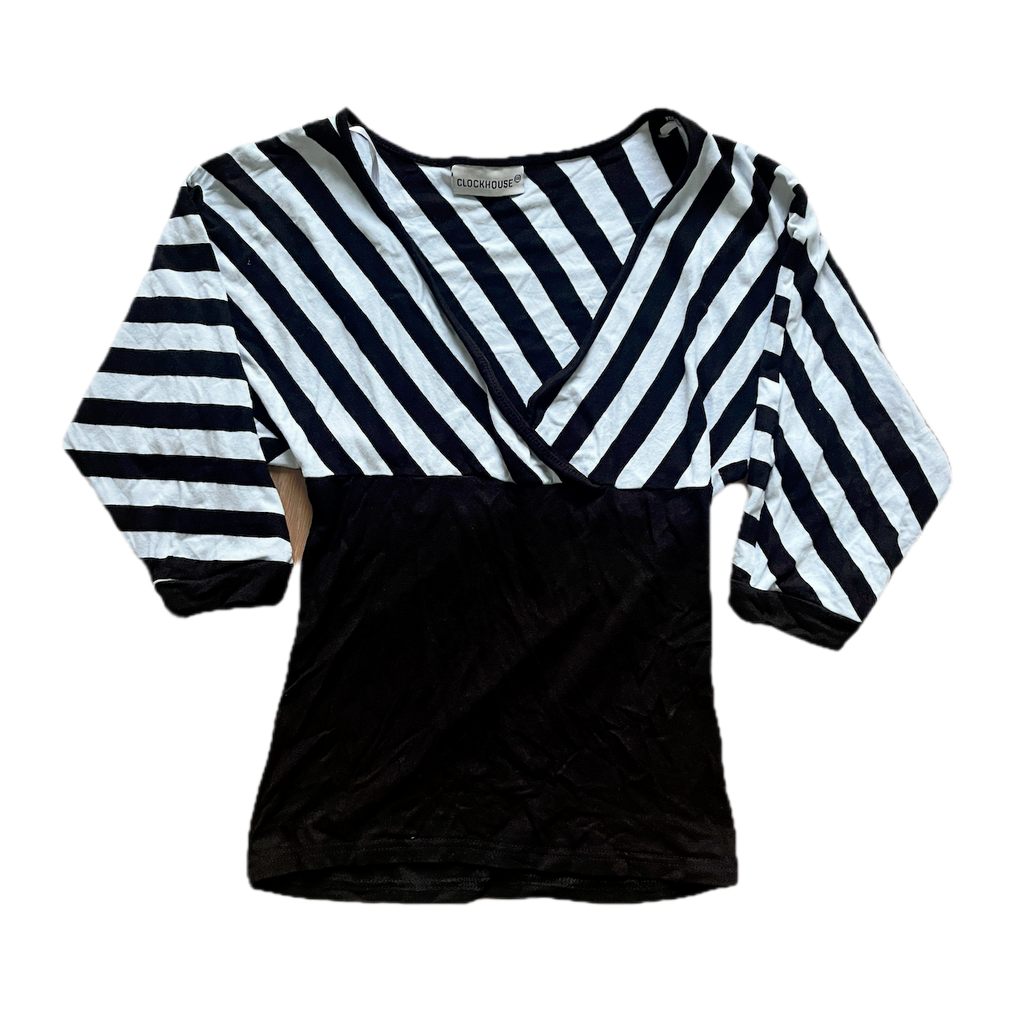 Gestreiftes Shirt 3/4 Ärmel XS/S