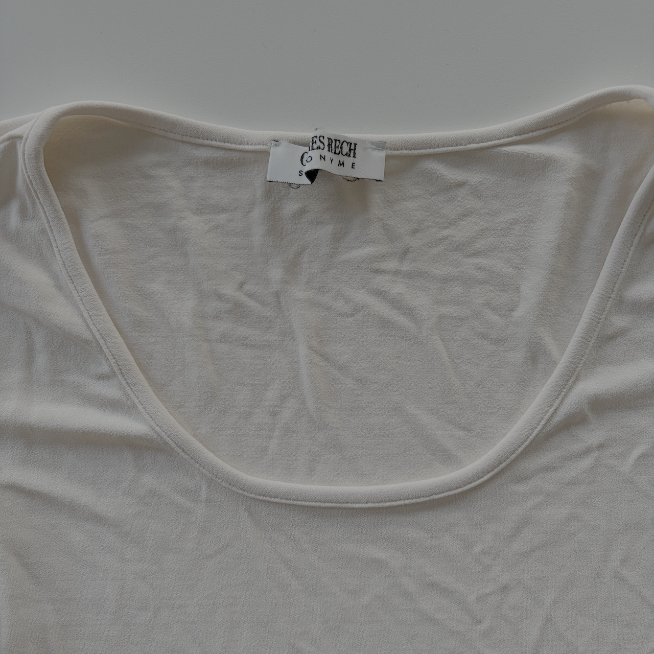 Glitzer Weiss/rosanes Langarmshirt - XS/S