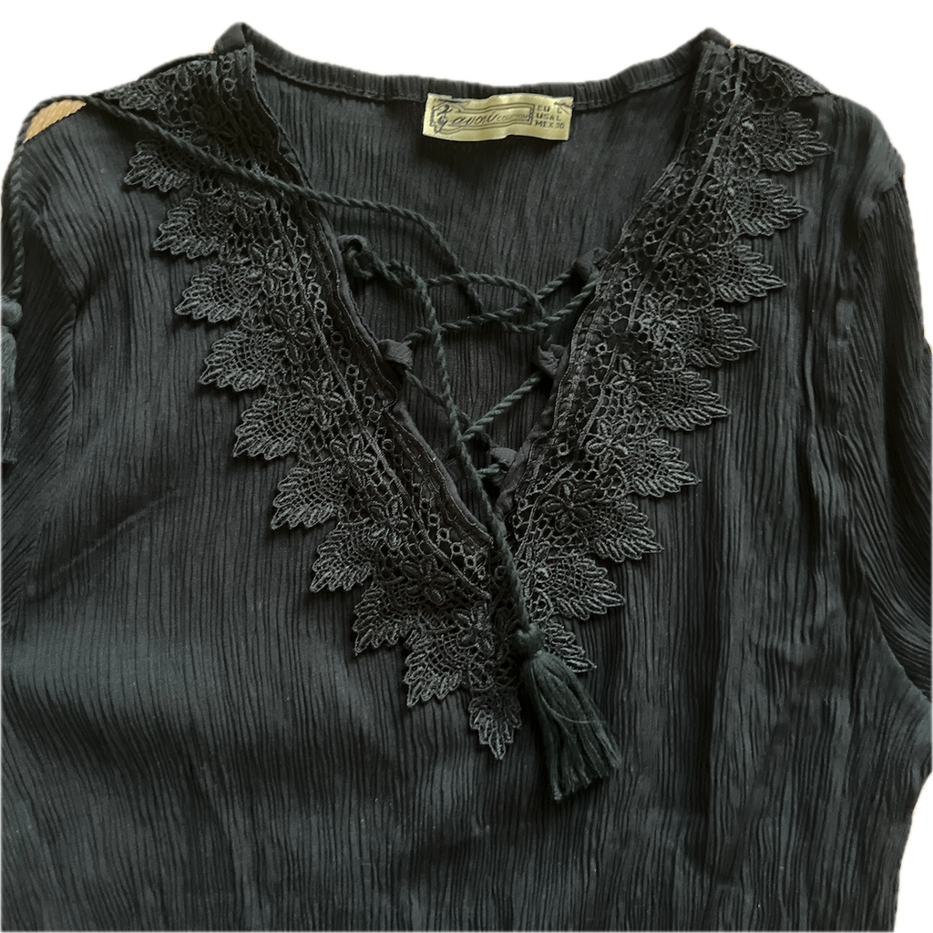 Langarmshirt Boho Optik - S
