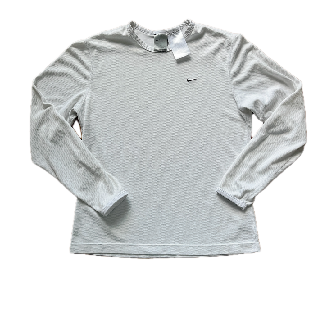Nike Langarmshirt Weiss - S