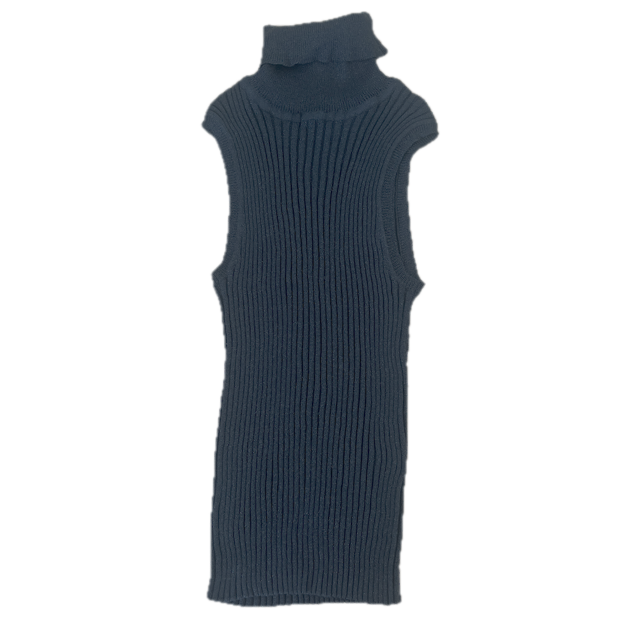 Turtleneck Oberteil Schwarz-Glitzer - S/M