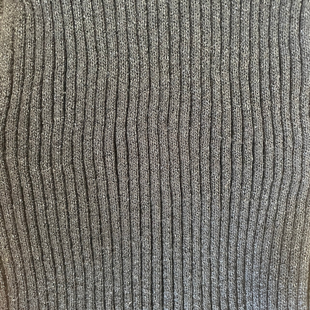 Turtleneck Oberteil Schwarz-Glitzer - S/M