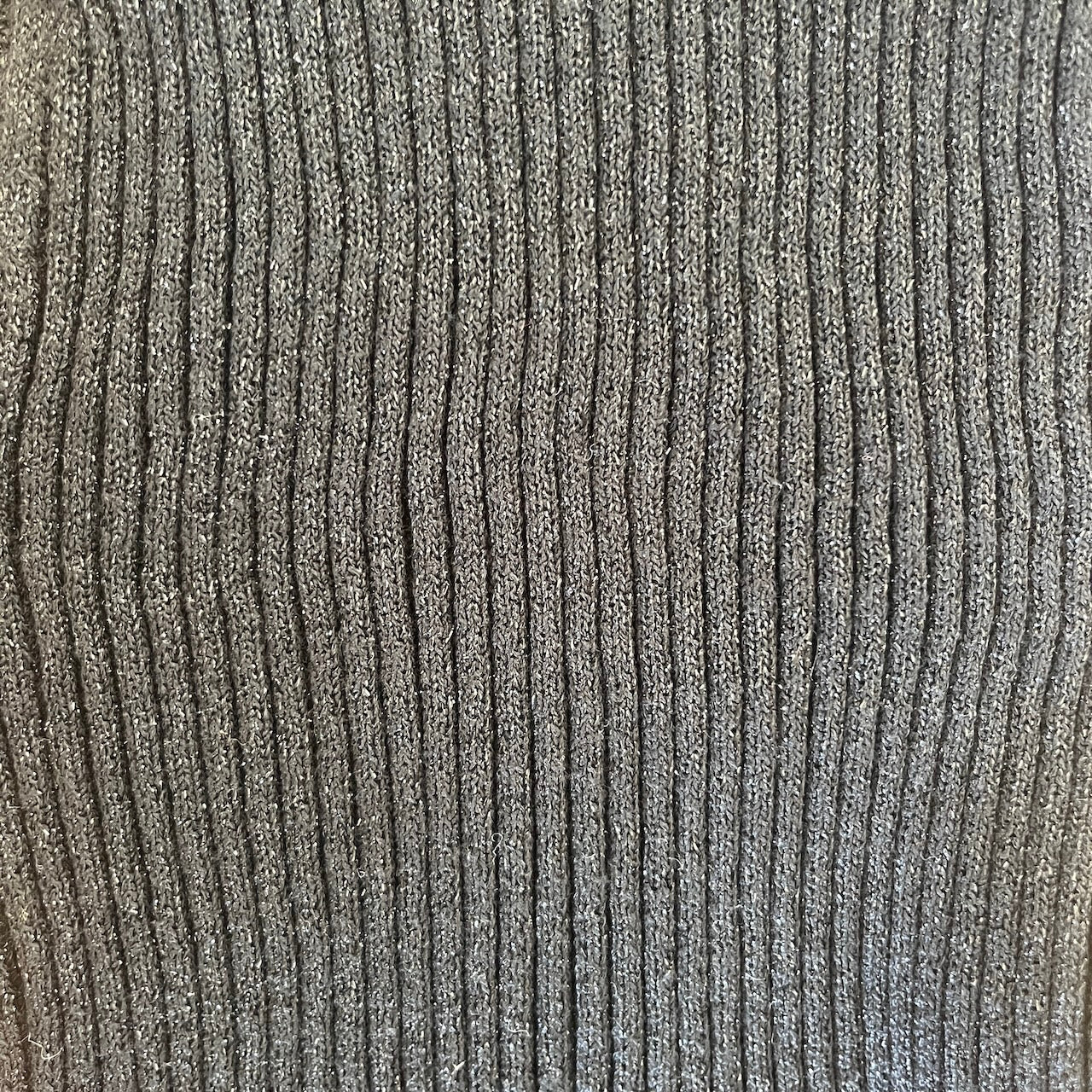 Turtleneck Oberteil Schwarz-Glitzer - S/M