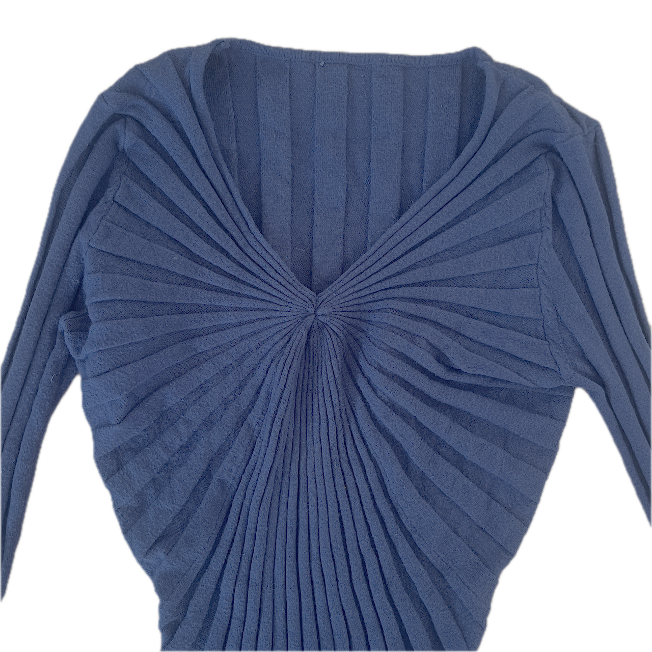 Langarmshirt Blau enganliegend - XS/S