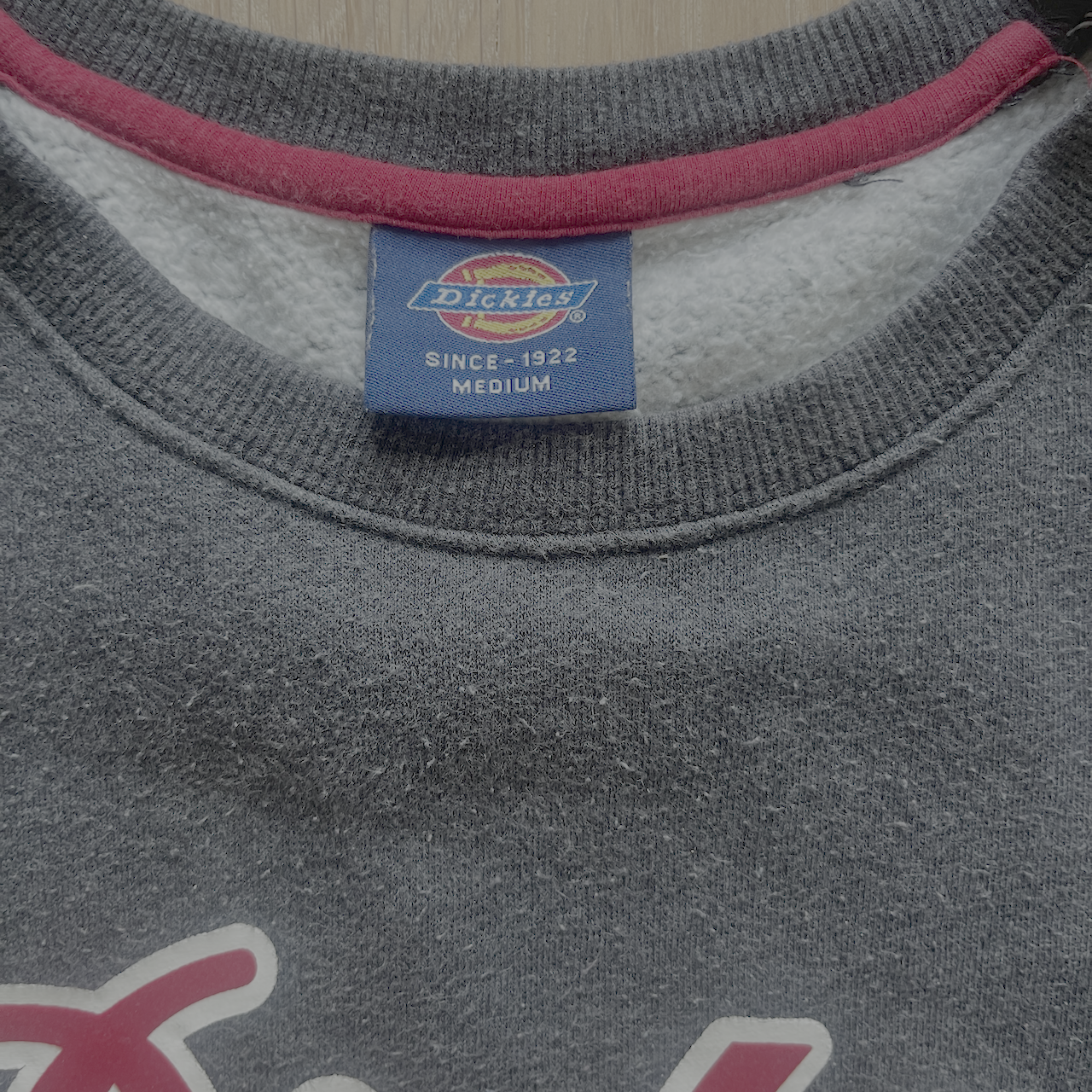 Dickies Pullover Grau/Rot - M