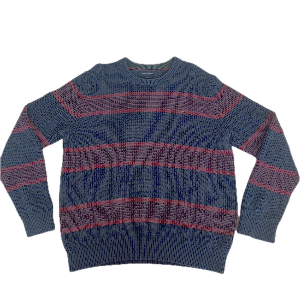 Tommy Hilfiger Pullover gestreift Blau Rot - L
