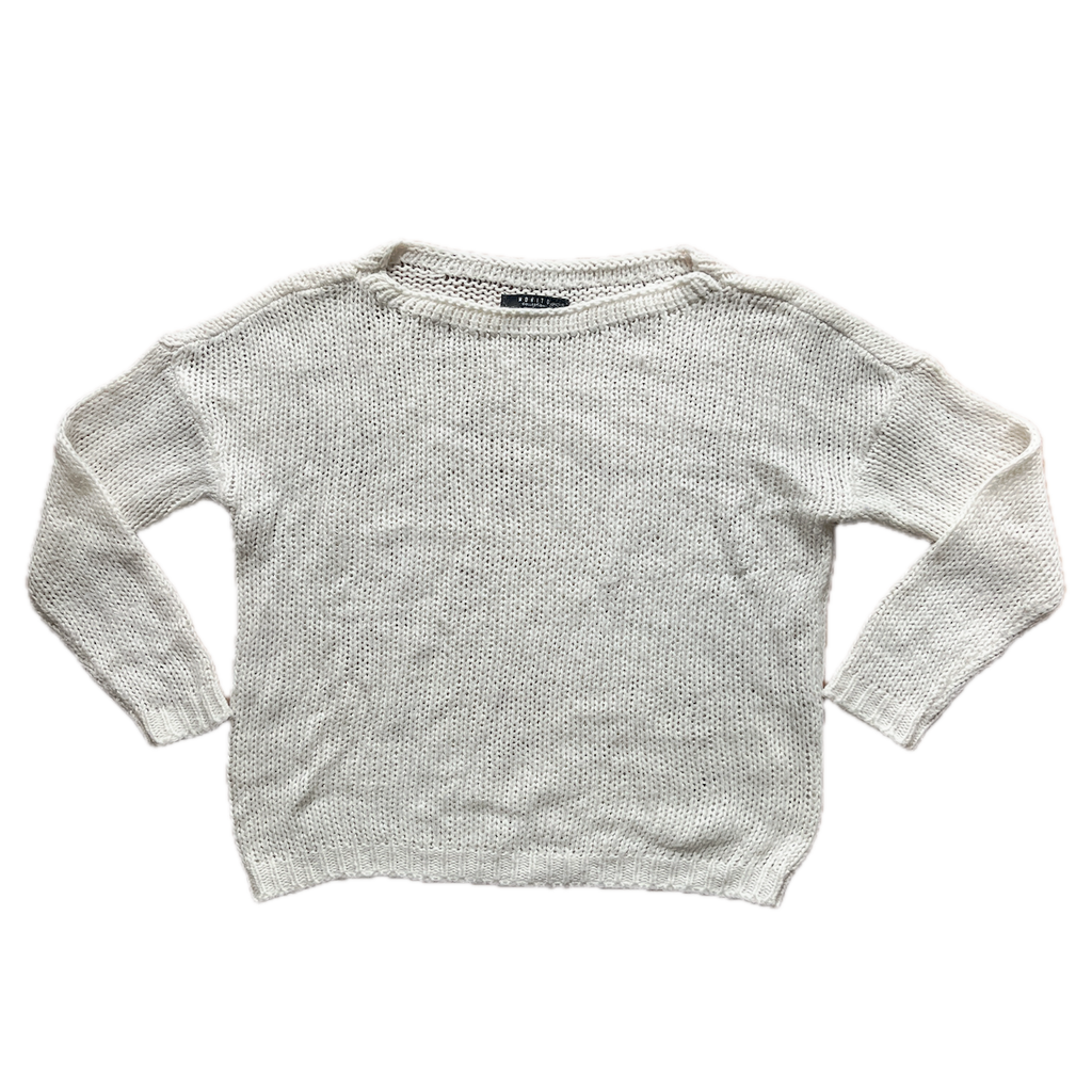 Strickpullover Weiss - S