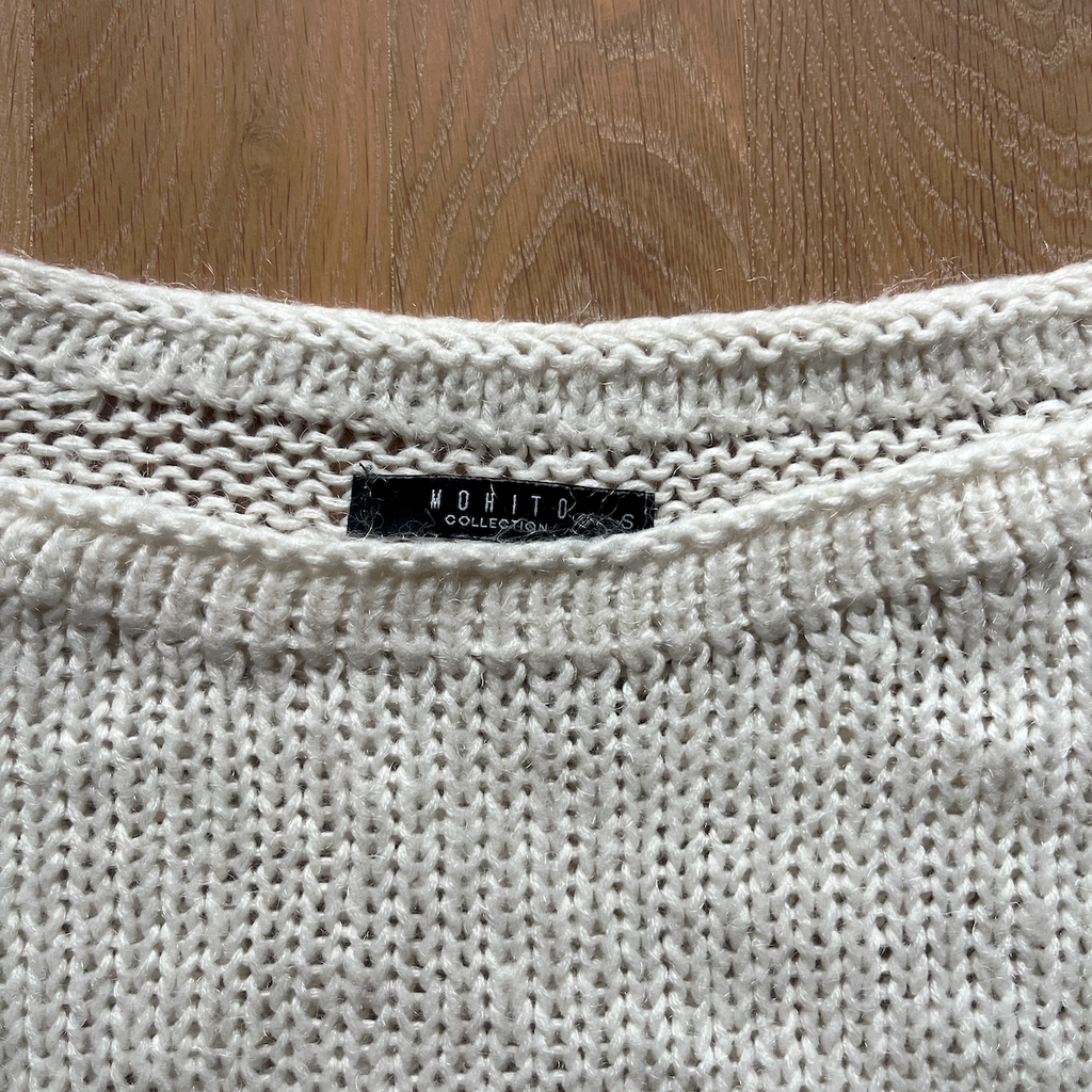 Strickpullover Weiss - S