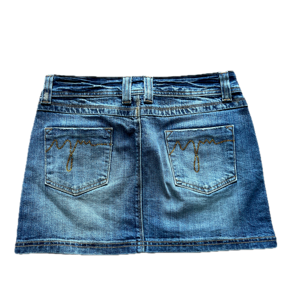 Jeans Rock goldene Details - XS