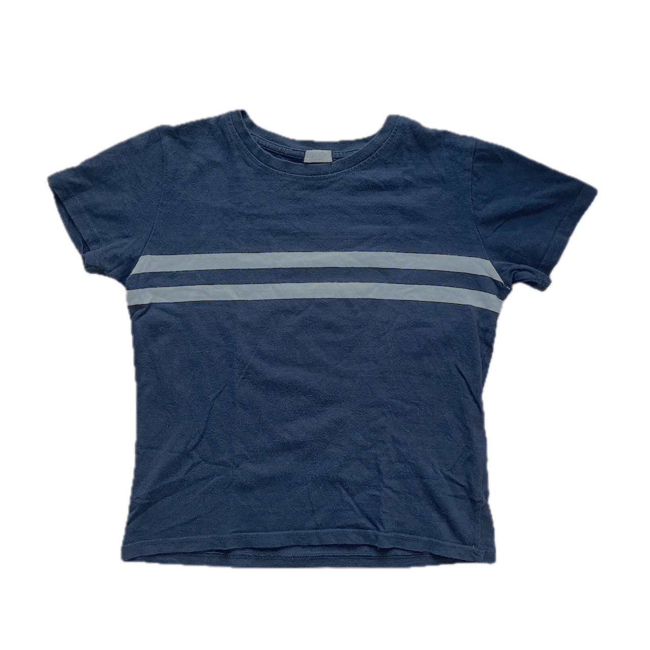 Top Blau mit Streifen - S