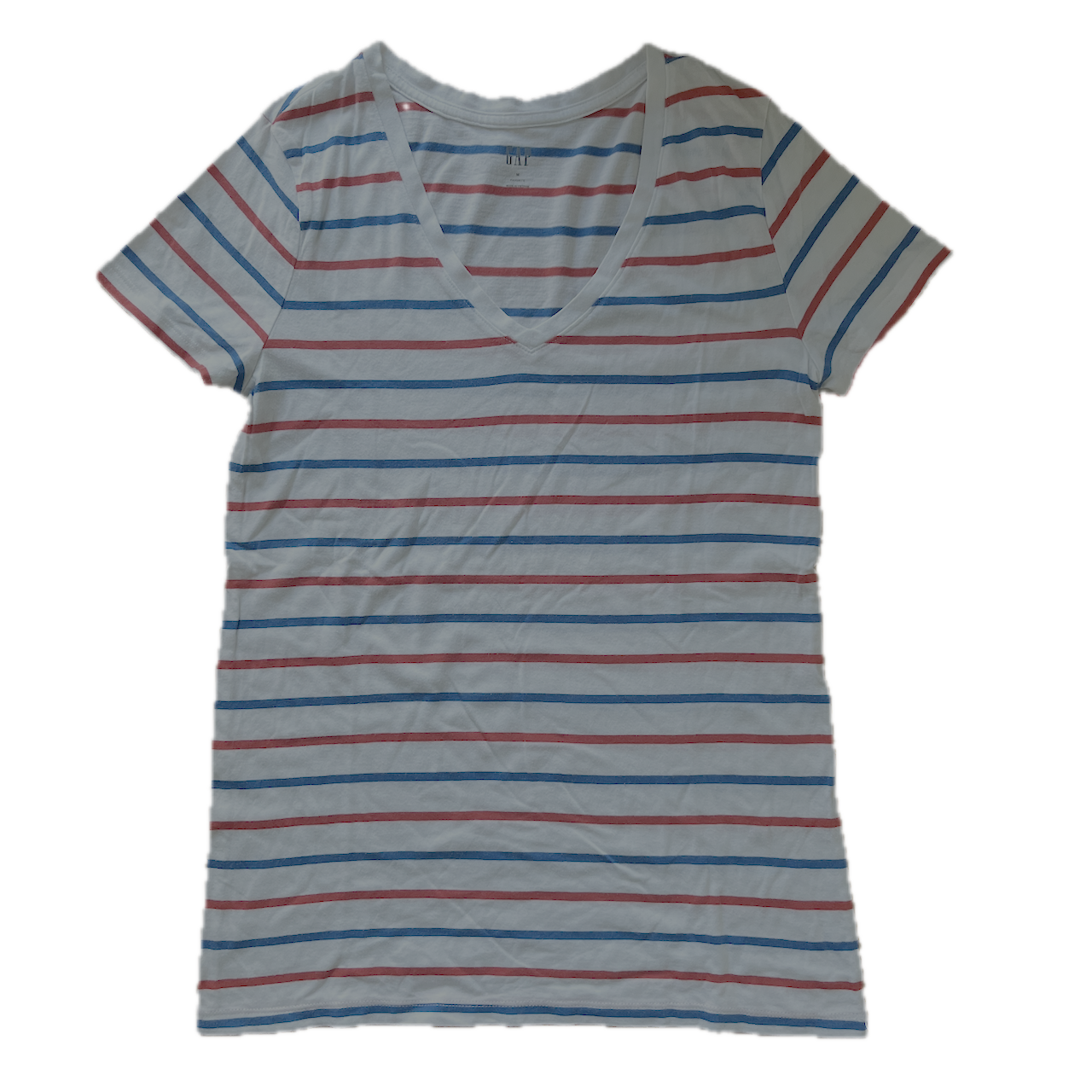 T-Shirt gestreift Rot-Blau Gap - M