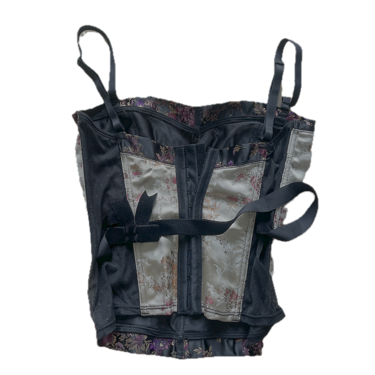 Elegantes Korsett mit goldenen, floralen Verzierungen - XS