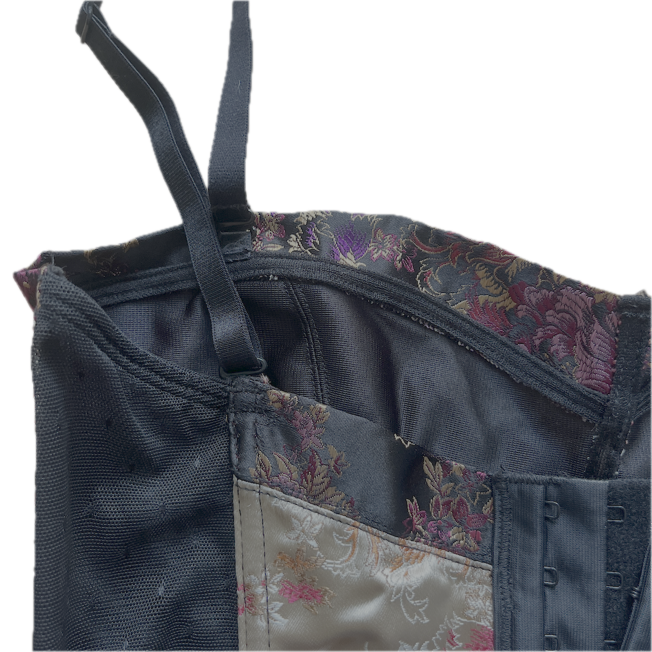 Elegantes Korsett mit goldenen, floralen Verzierungen - XS