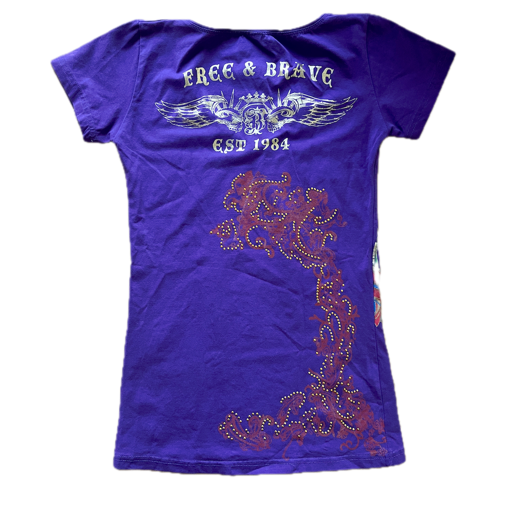 Top mit Muster Backprint- S/XS