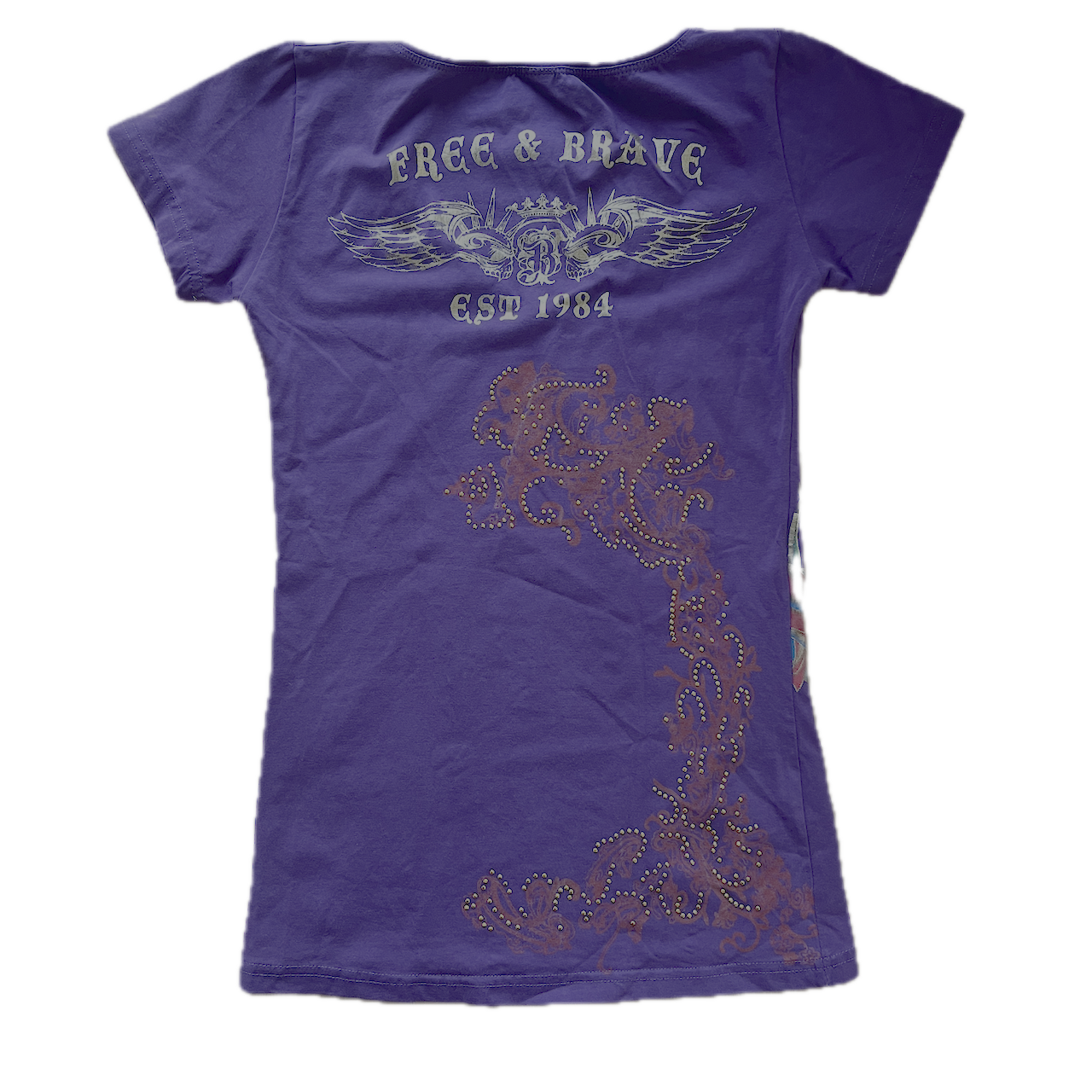 Top mit Muster Backprint- S/XS