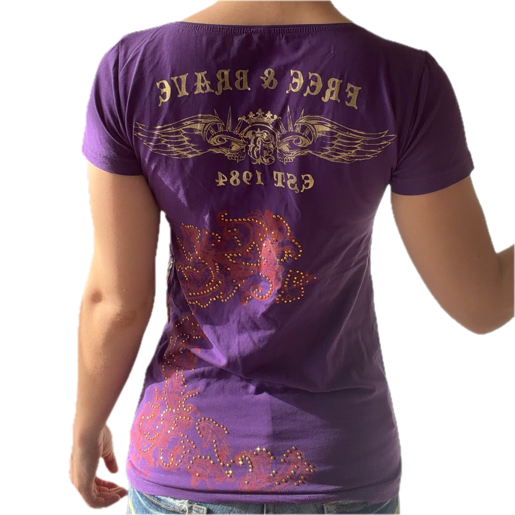 Top mit Muster Backprint- S/XS