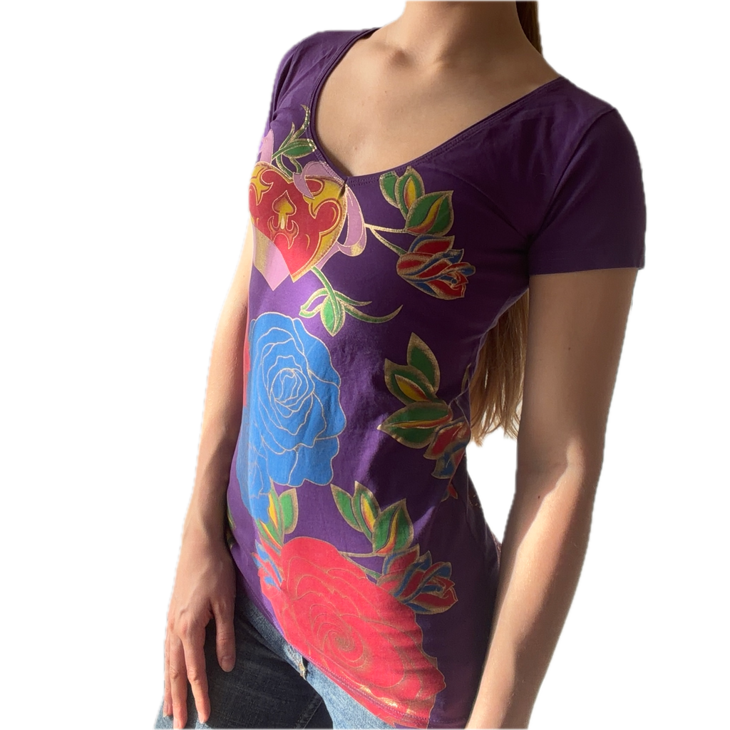 Top mit Muster Backprint- S/XS