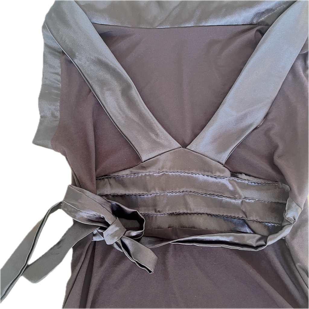 Braunes Top zum Schnüren - S