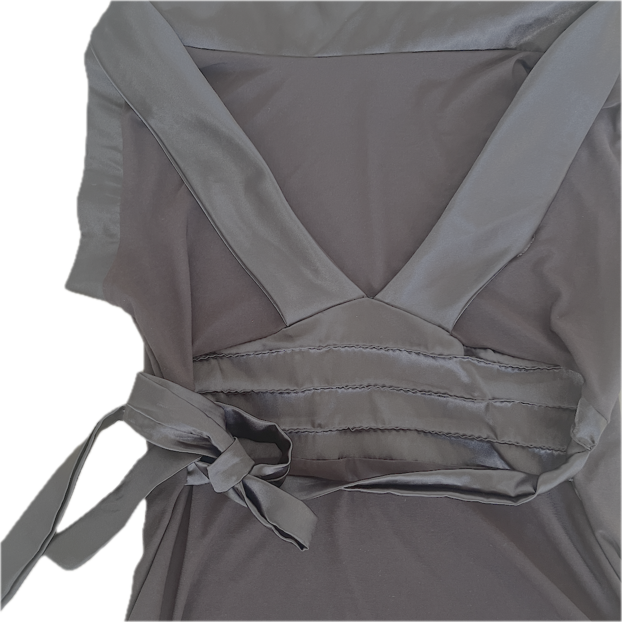 Braunes Top zum Schnüren - S