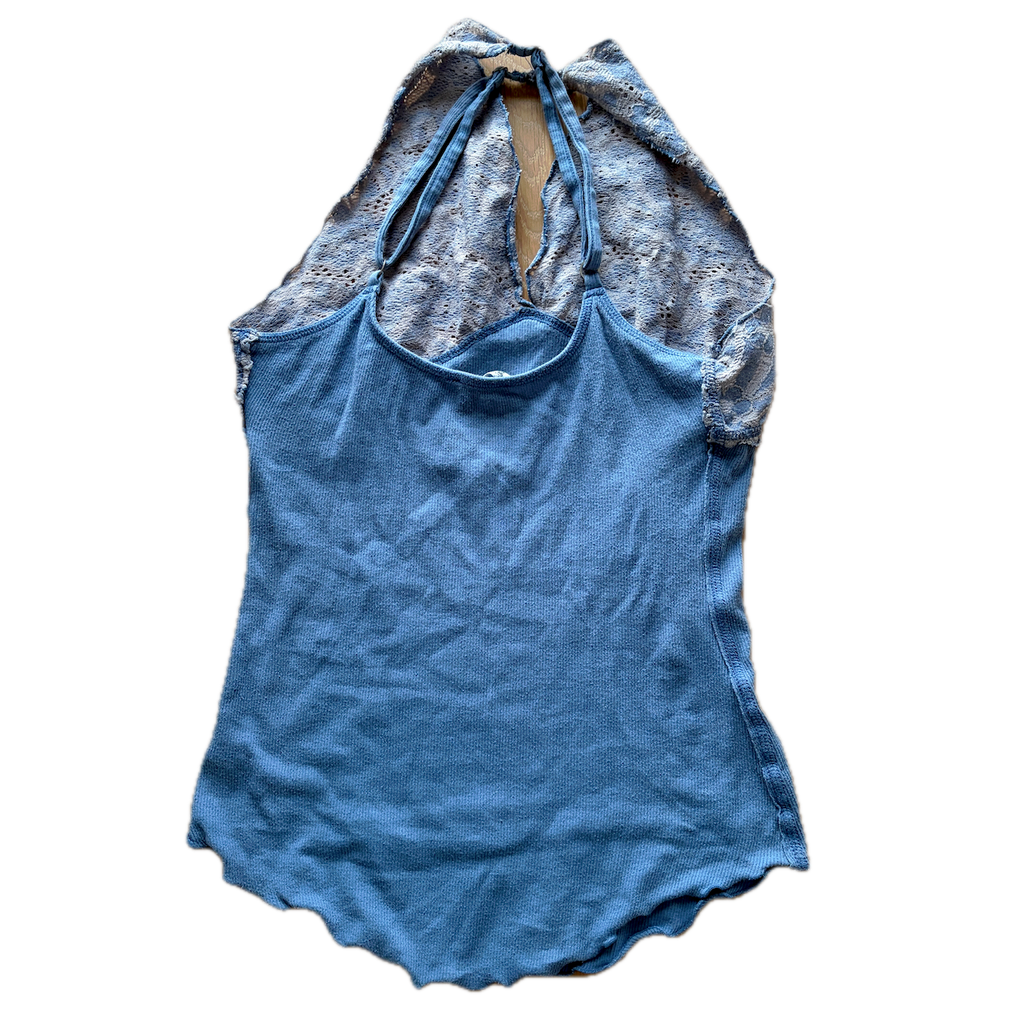 Neckholder Top Blau/Lila - XS/S