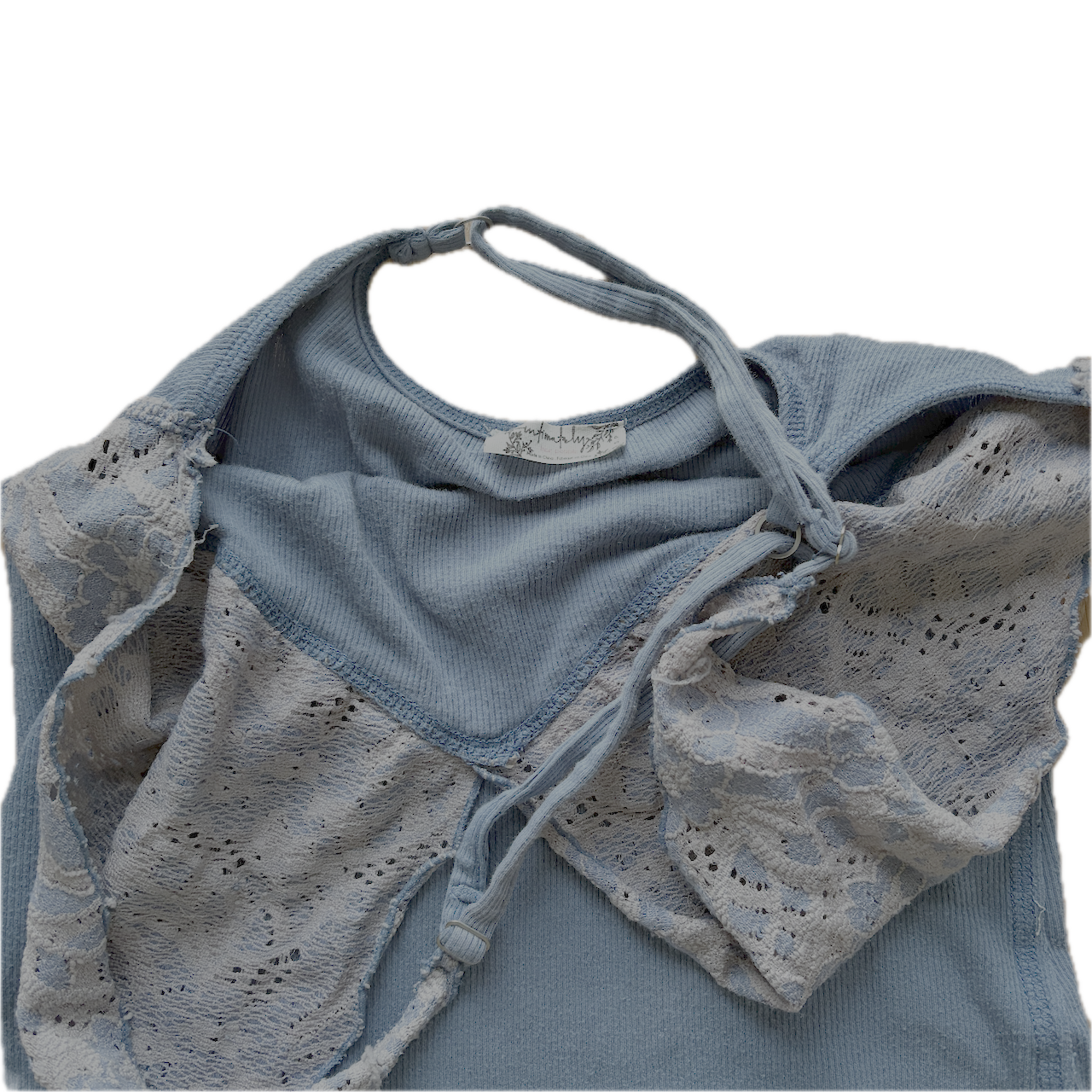 Neckholder Top Blau/Lila - XS/S