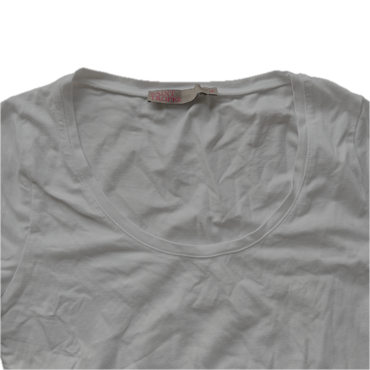Langes T-Shirt Weiss - M