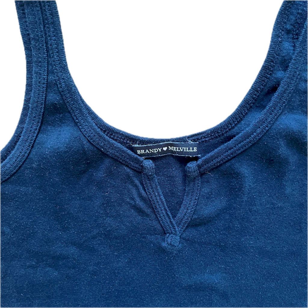 Brandy Melville Bauchfrei Marineblau - XS