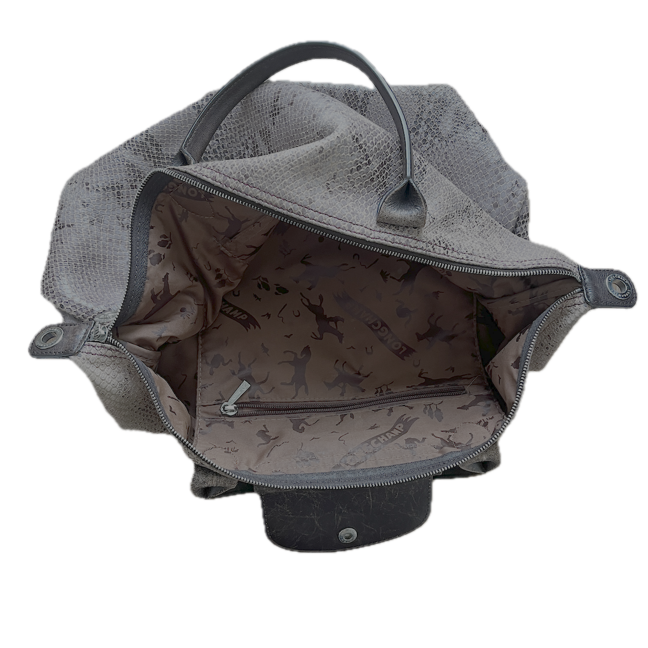 Longchamp Modèle Déposé Tasche Schlangenmuster - M