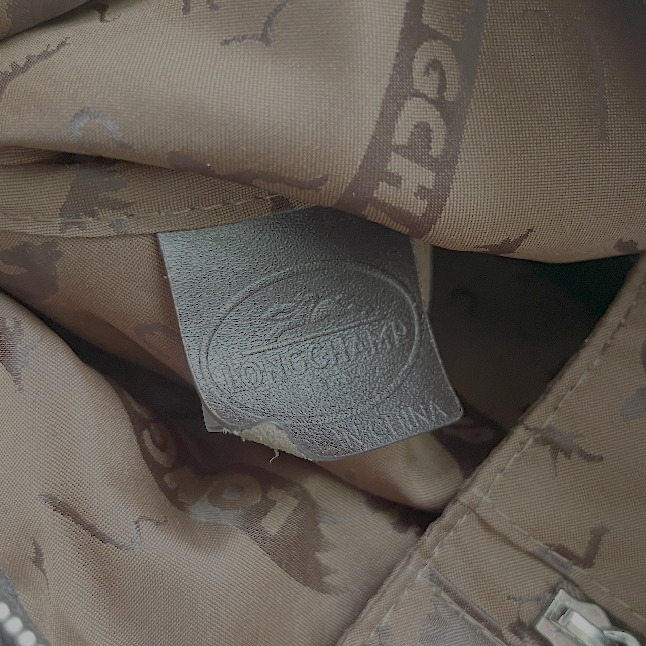 Longchamp Modèle Déposé Tasche Schlangenmuster - M