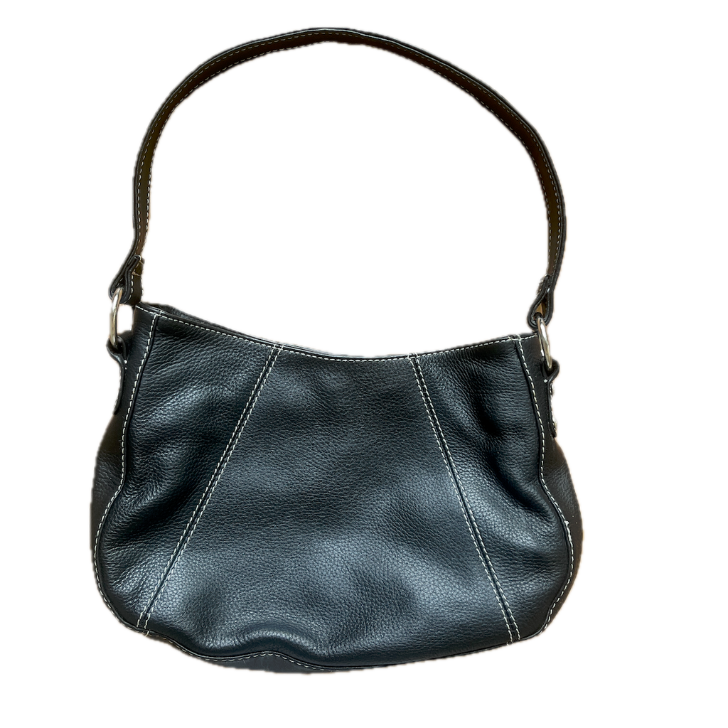 Tasche Lederoptik schwarz-weiss