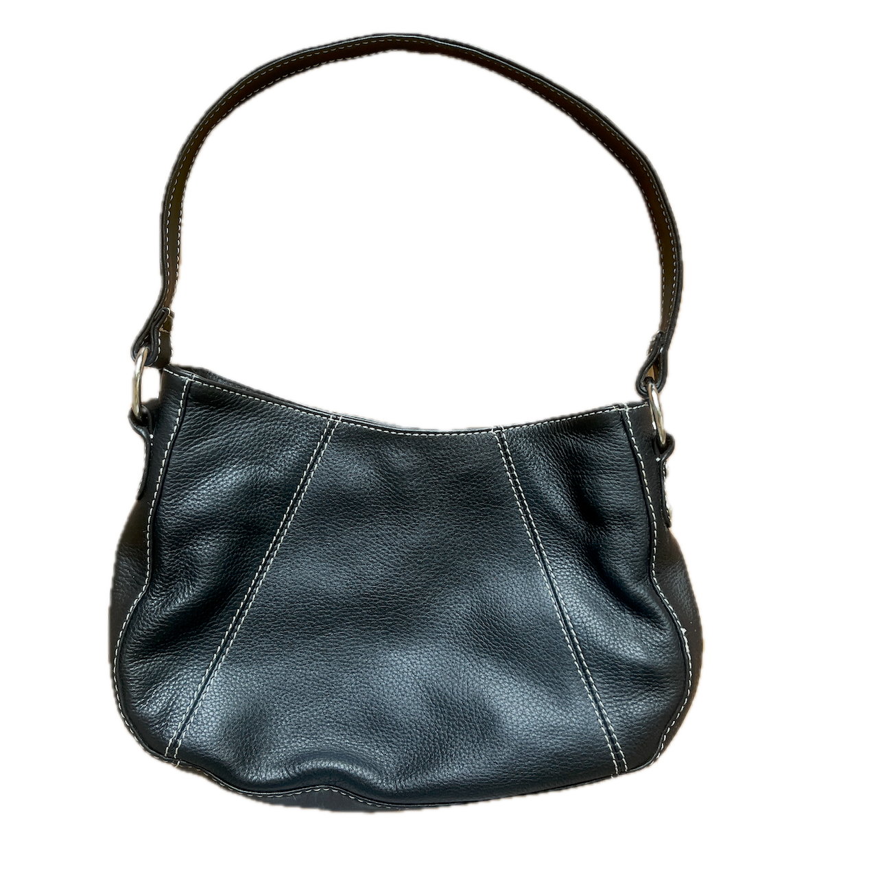 Tasche Lederoptik schwarz-weiss