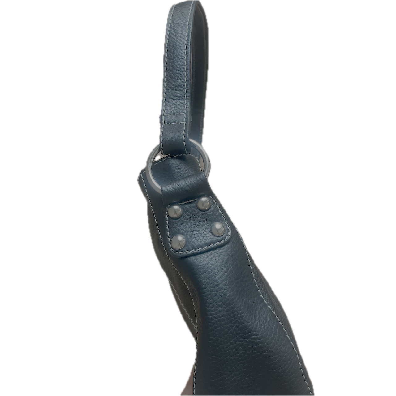 Tasche Lederoptik schwarz-weiss