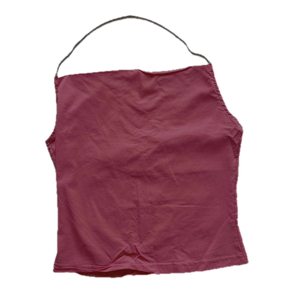 Rotes Top Wasserfall-Ausschnitt XS/S