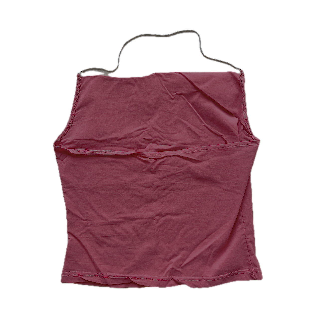 Rotes Top Wasserfall-Ausschnitt XS/S