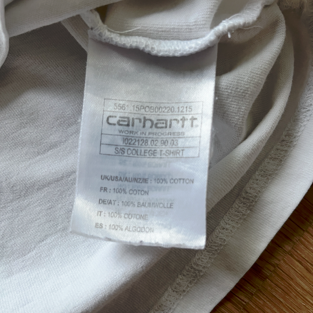 Carhartt T-Shirt Weiss/Hellblau - M/S