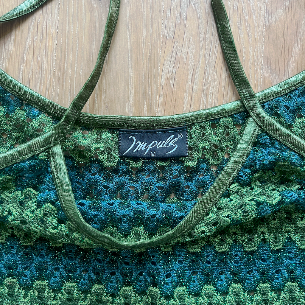 Top Grün-durchsichtig Muster - M/S