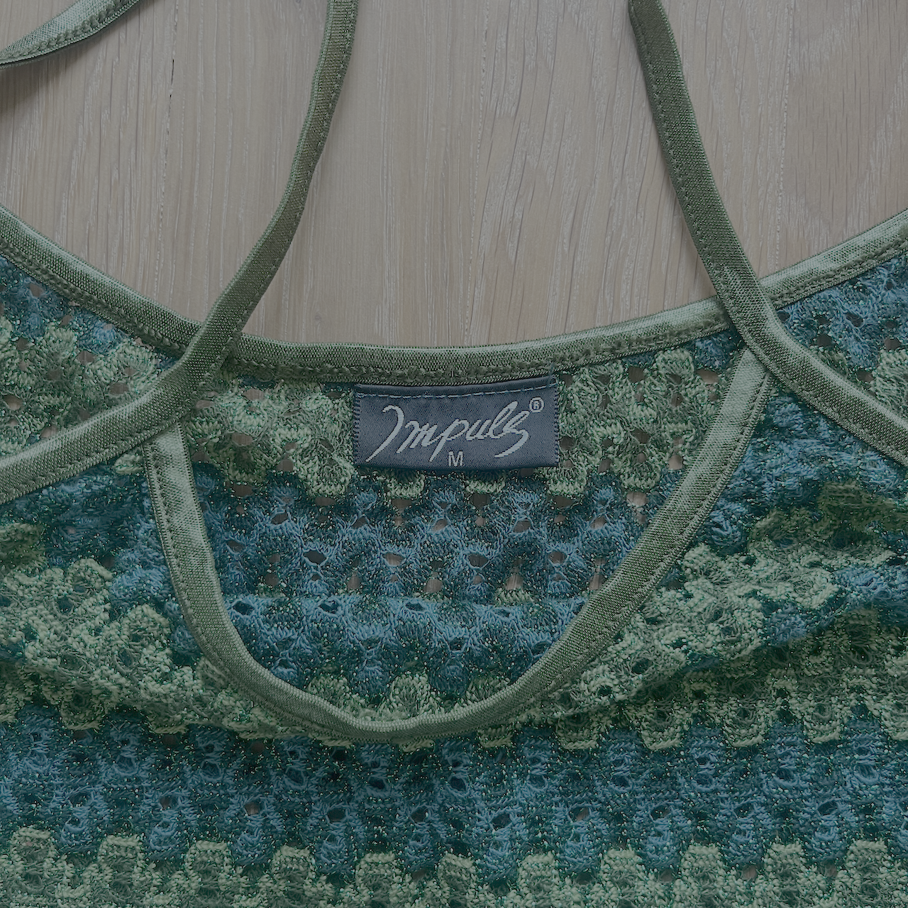 Top Grün-durchsichtig Muster - M/S